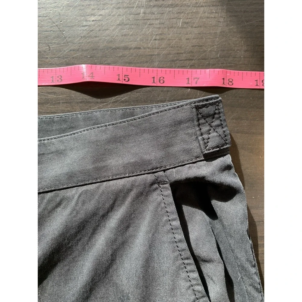 Banana‎ Republic Cargo Pants Women's Size 12 Black Lyocell Zip Buttons Goth Emo